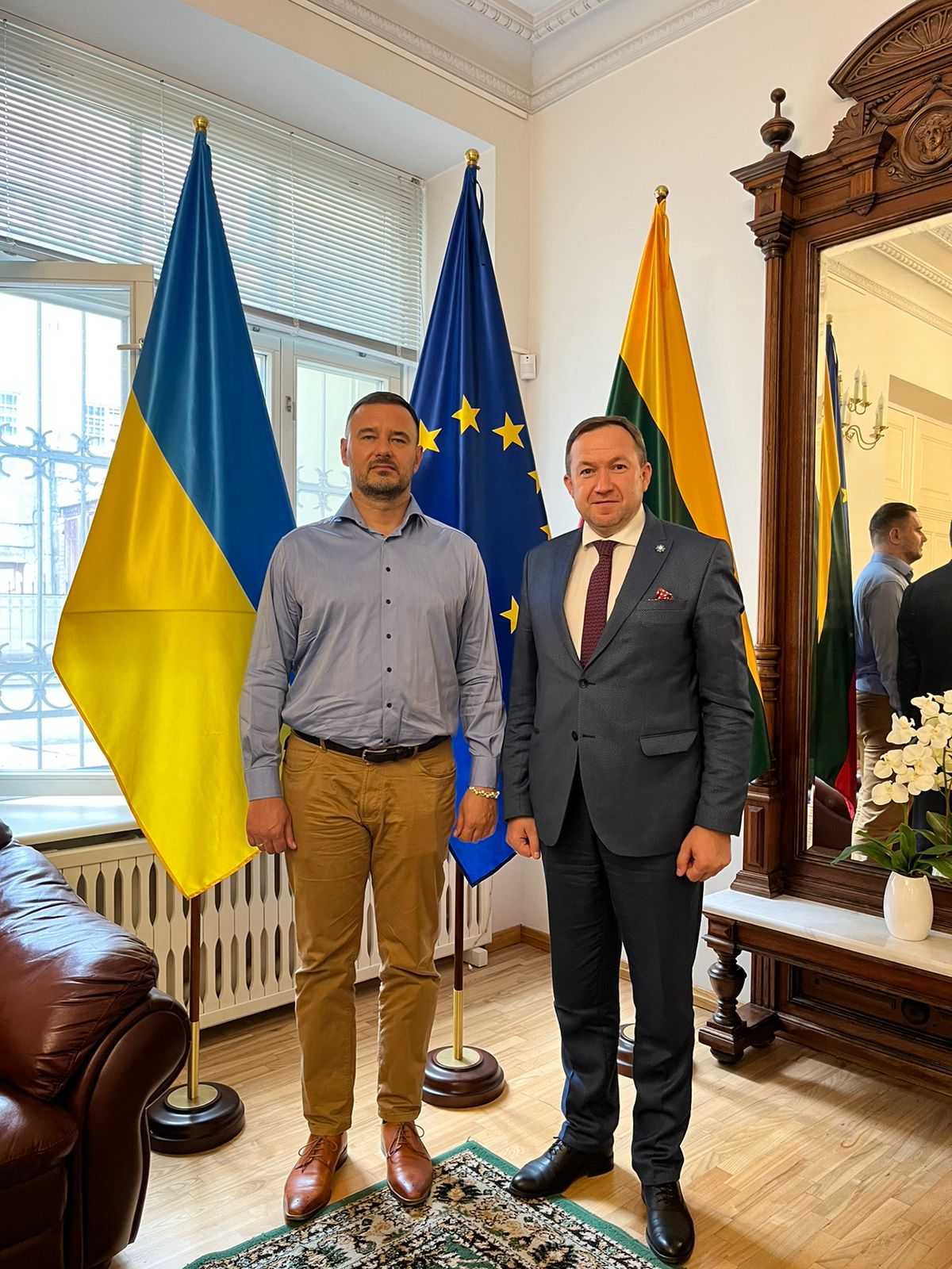 Відбулась зустріч декана ФМВ з Надзвичайним і Повноважним Послом України в Литовській Республіці